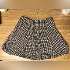 American Eagle Mini A-Line Plaid Skirt